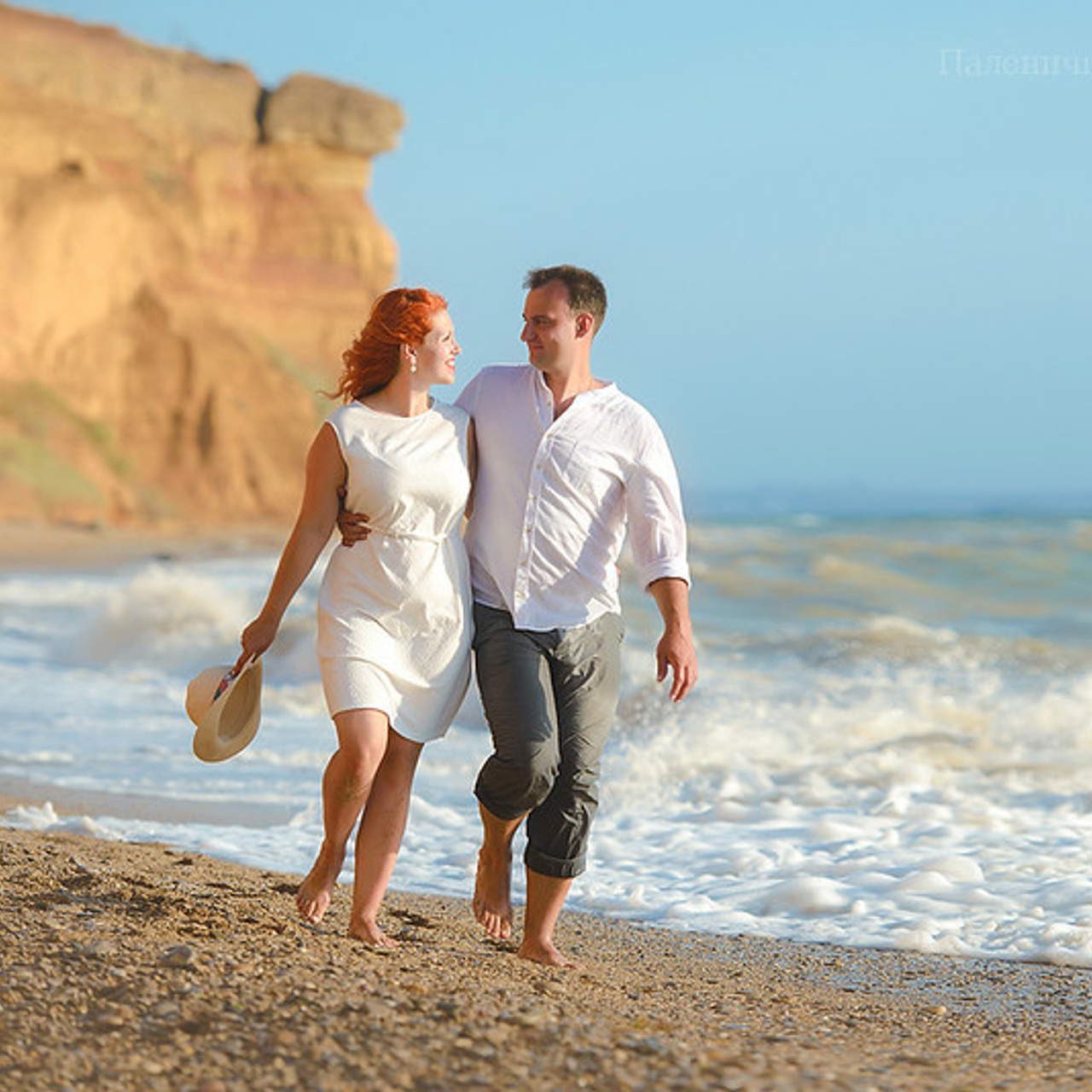 семейная фотосессия на пляже