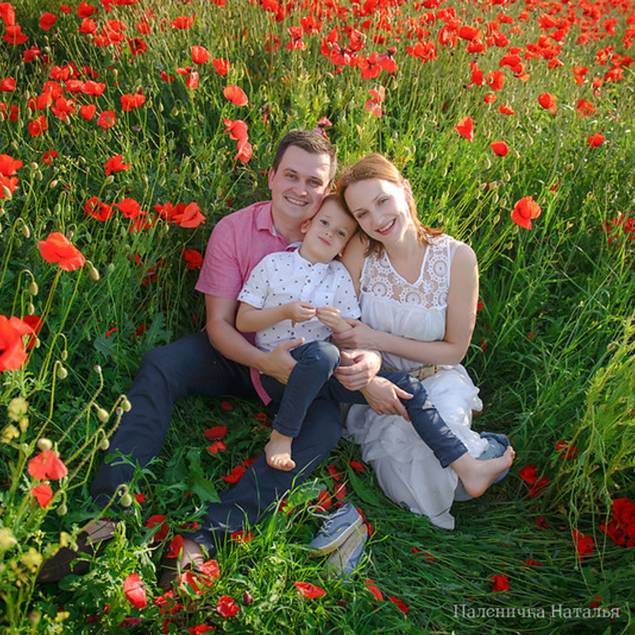 семейная фотосессия в маках