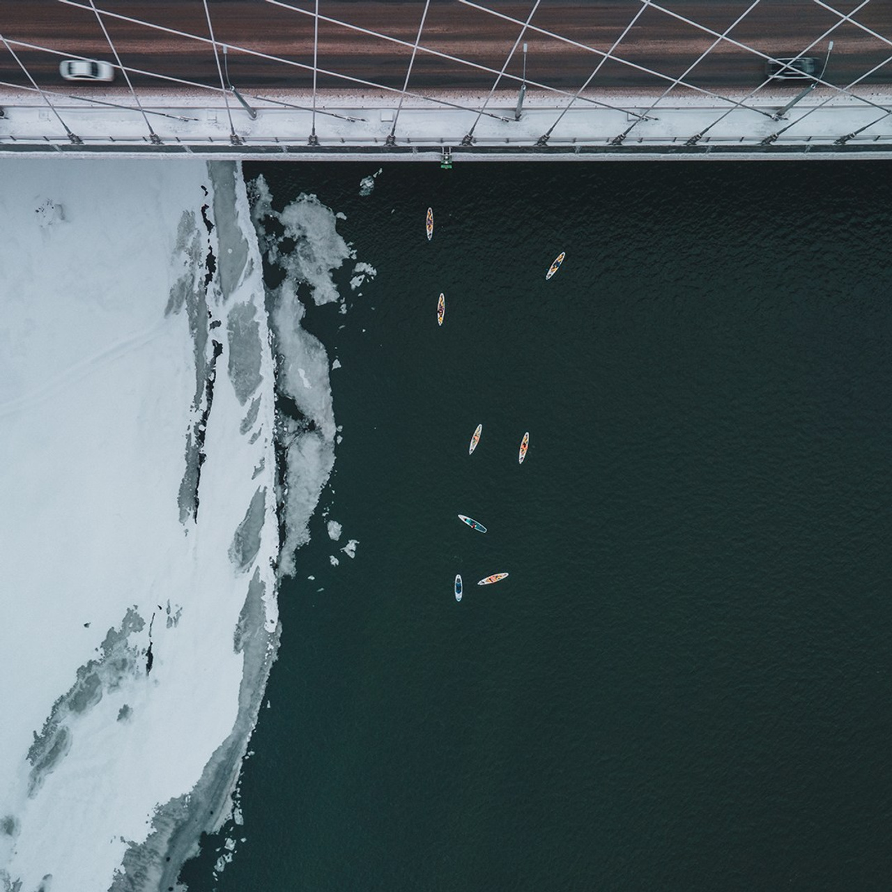 Зимние прогулки на SUP-бордах × Новосибирск