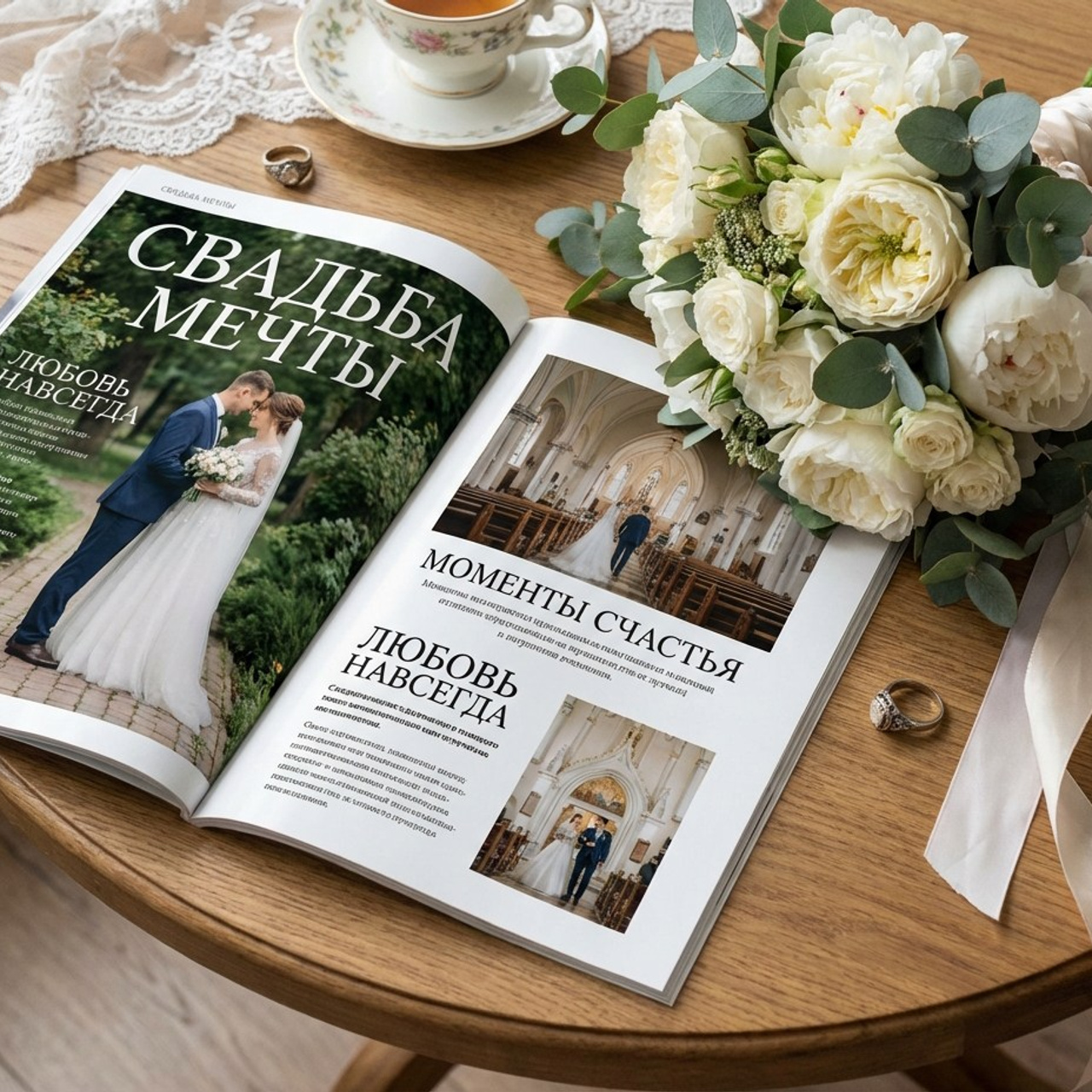 3.7 Книга / комикс / журнал о прошествии свадьбы. Фото + нейро — студия «POP-UP»