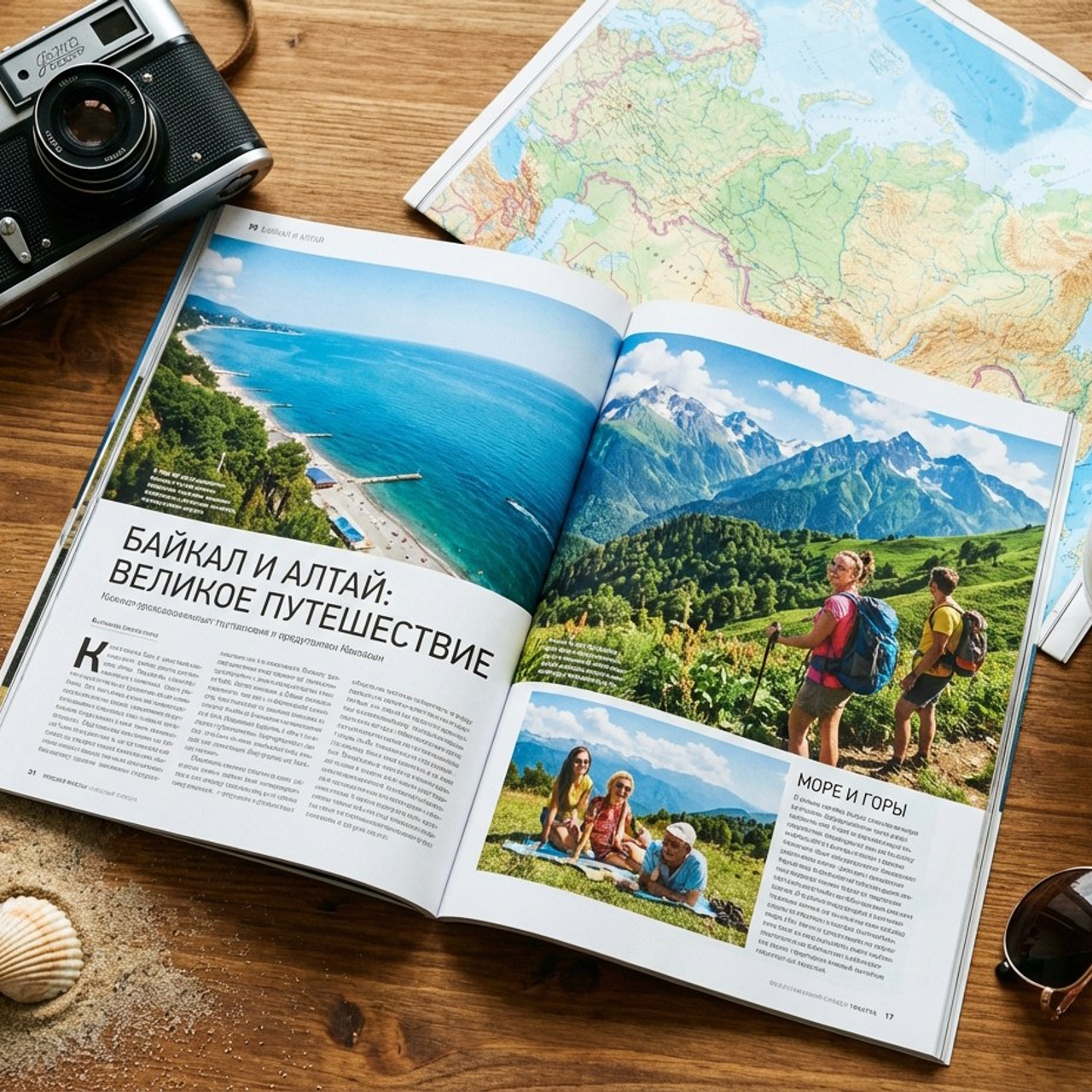 3.3 Книга / комикс / журнал о путешествии, жизни. Фото + нейро — студия «POP-UP»