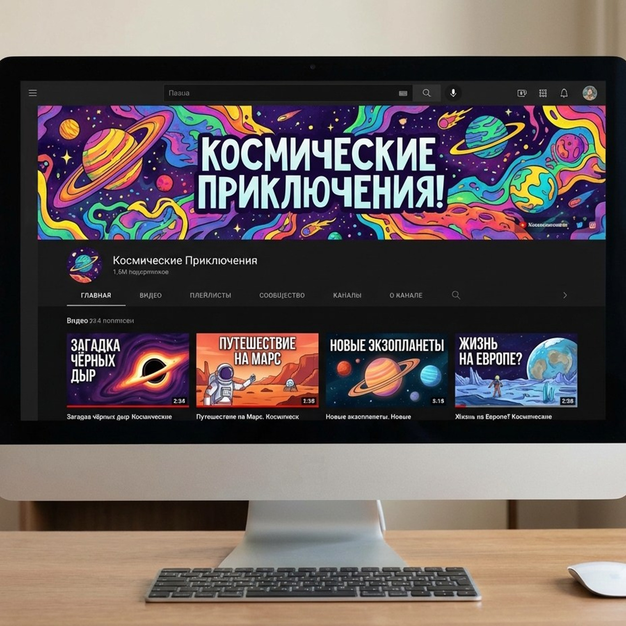 7.19 Оформление YouTube-канала и стрим-платформ. Фото + нейро — студия «POP-UP»