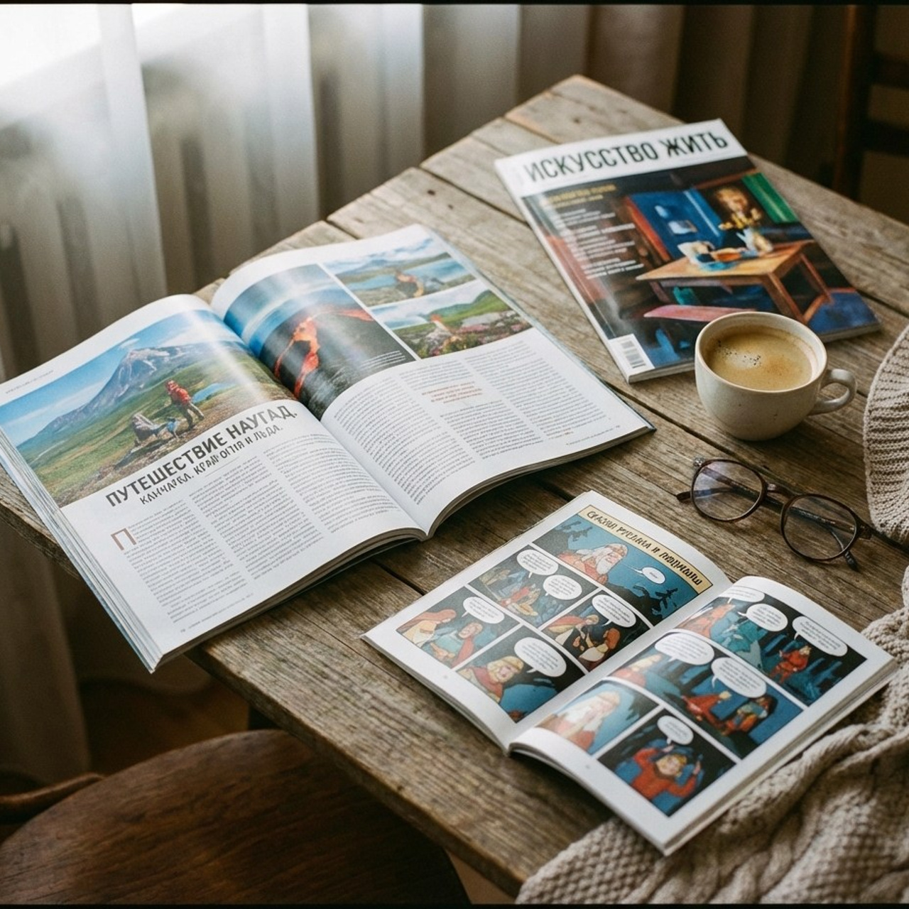 3.1 Подарочная книга / комикс / глянцевый журнал. Фото + нейро — студия «POP-UP»