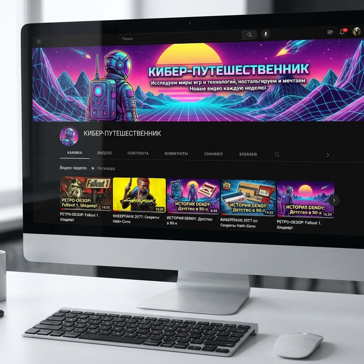 7.19 Оформление YouTube-канала и стрим-платформ. Фото + нейро — студия «POP-UP»