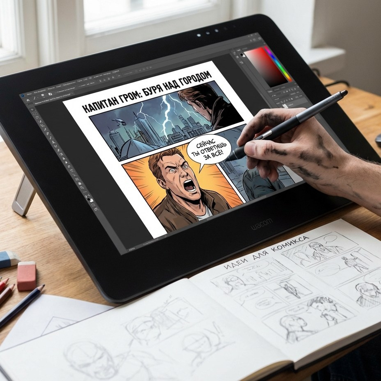 7.12 Индивидуальная иллюстрация. Фото + нейро — студия «POP-UP»