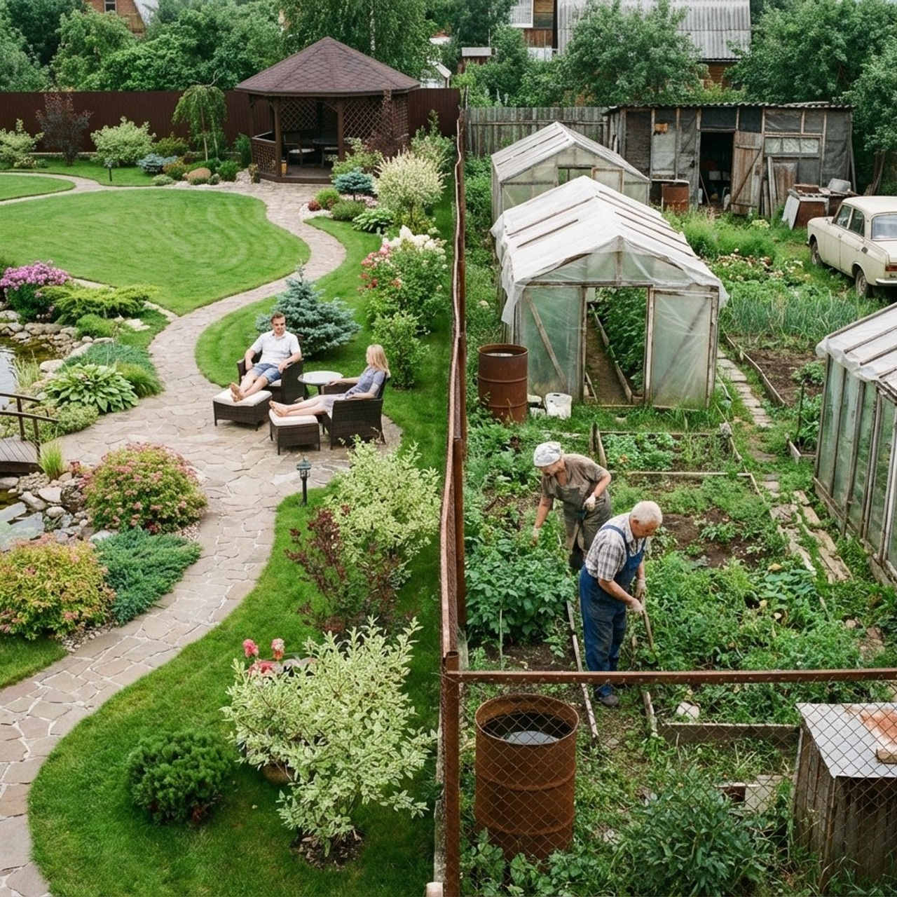 7.6 Концепция ландшафтного дизайна. Фото + нейро — студия «POP-UP»