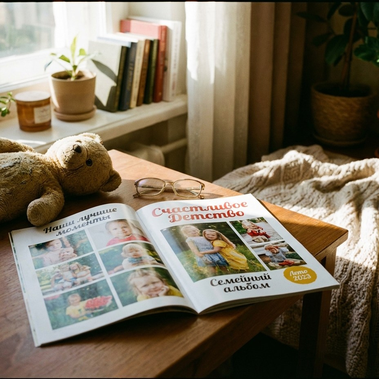 3.2 Книга / комикс / журнал о себе, родственнике. Фото + нейро — студия «POP-UP»