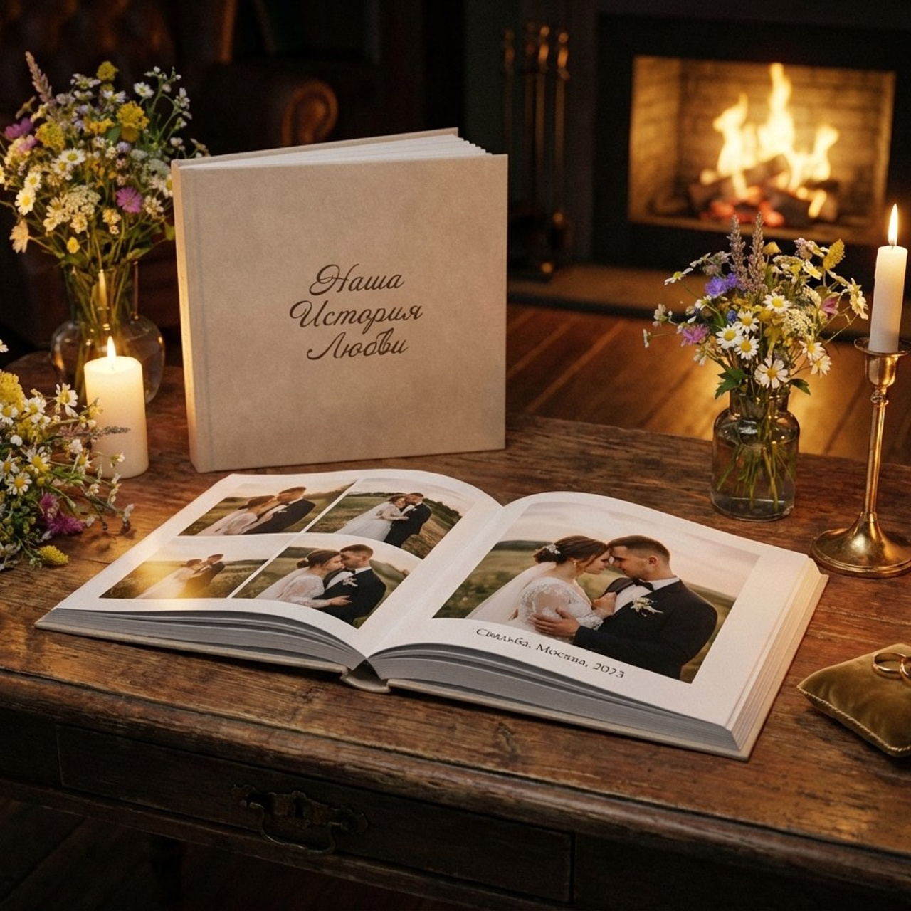 3.8 Книга / комикс / журнал на годовщину свадьбы. Фото + нейро — студия «POP-UP»
