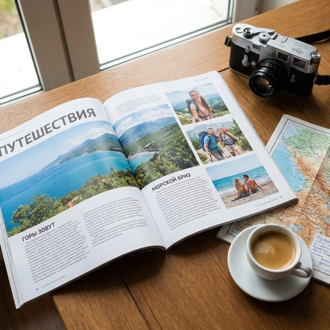 3.3 Книга / комикс / журнал о путешествии, жизни. Фото + нейро — студия «POP-UP»