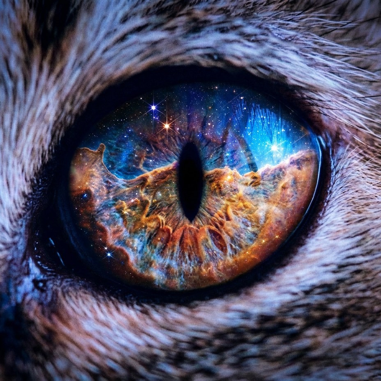 1.2 Фото радужки глаза домашнего животного. Фото + нейро — студия «POP-UP»