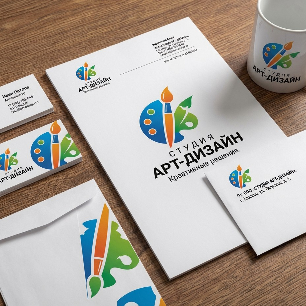 7.11 Фирменный стиль и айдентика. Фото + нейро — студия «POP-UP»