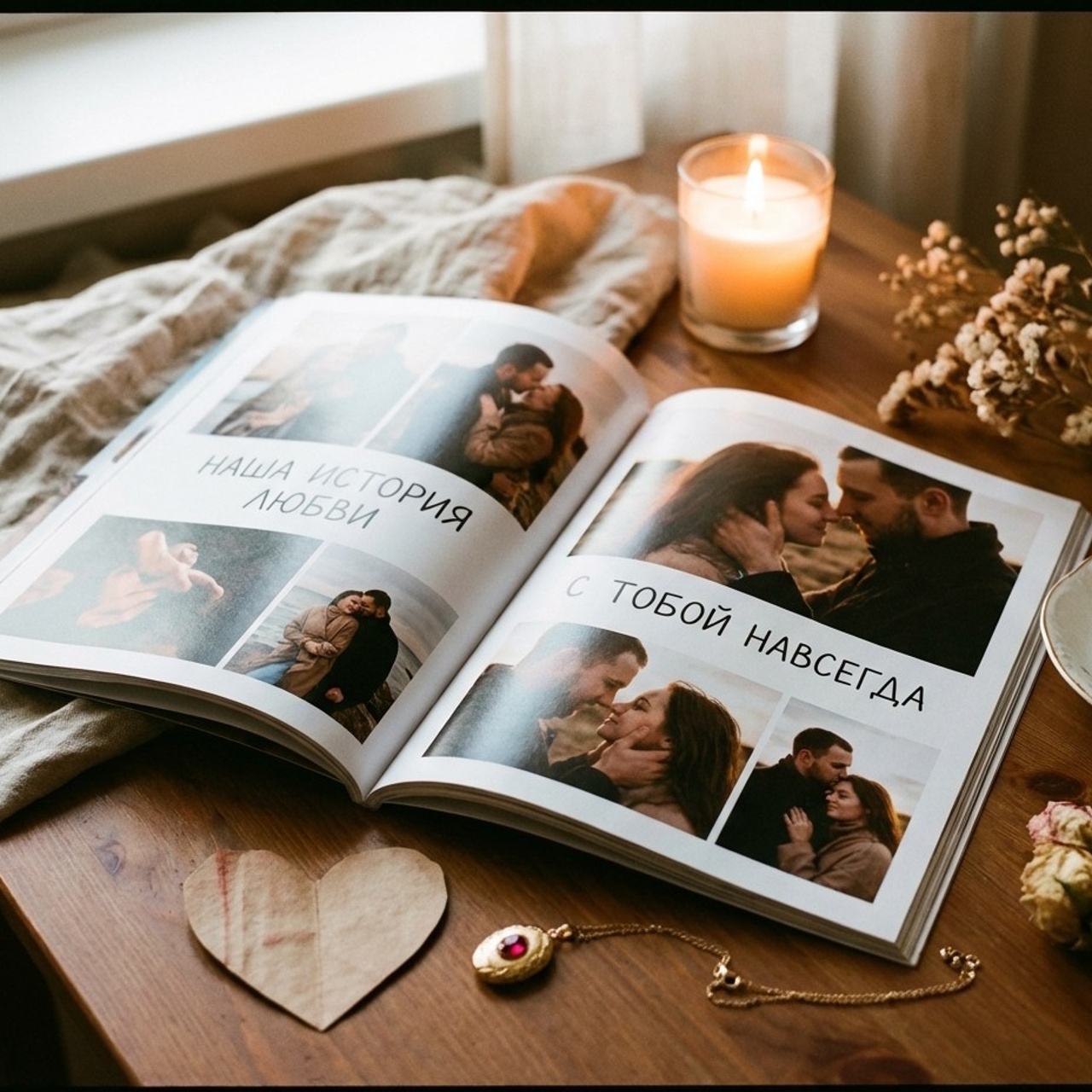 3.4 Книга / комикс / журнал «История знакомства». Фото + нейро — студия «POP-UP»