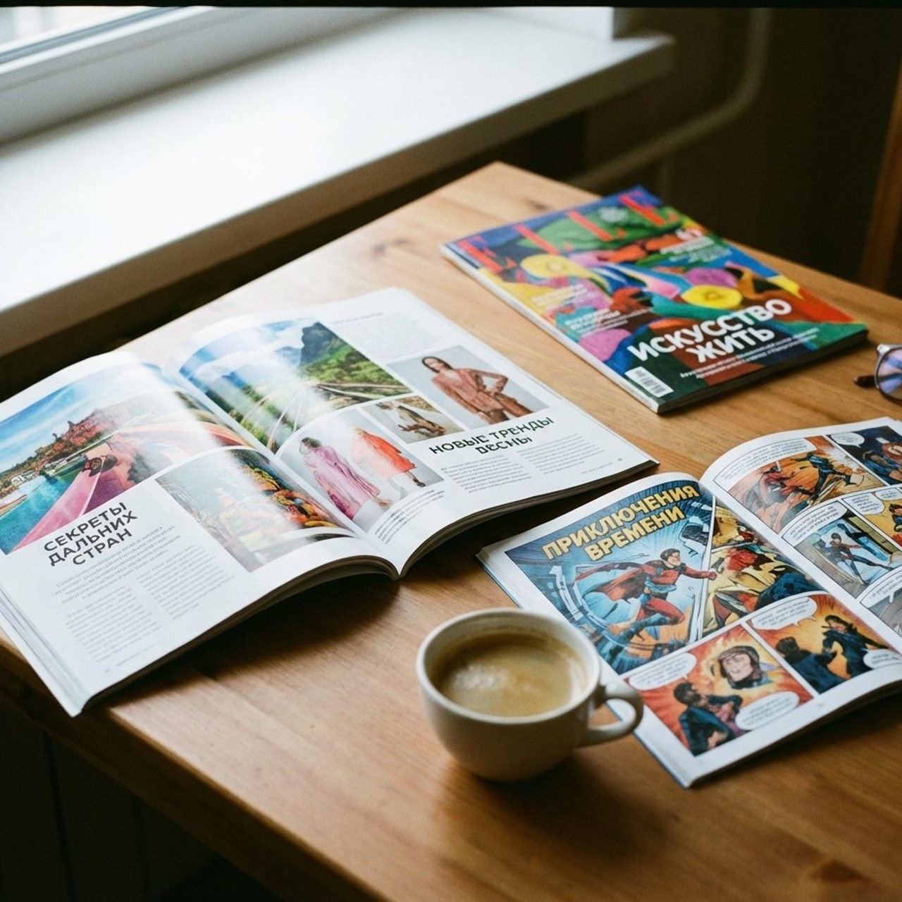 3.1 Подарочная книга / комикс / глянцевый журнал. Фото + нейро — студия «POP-UP»