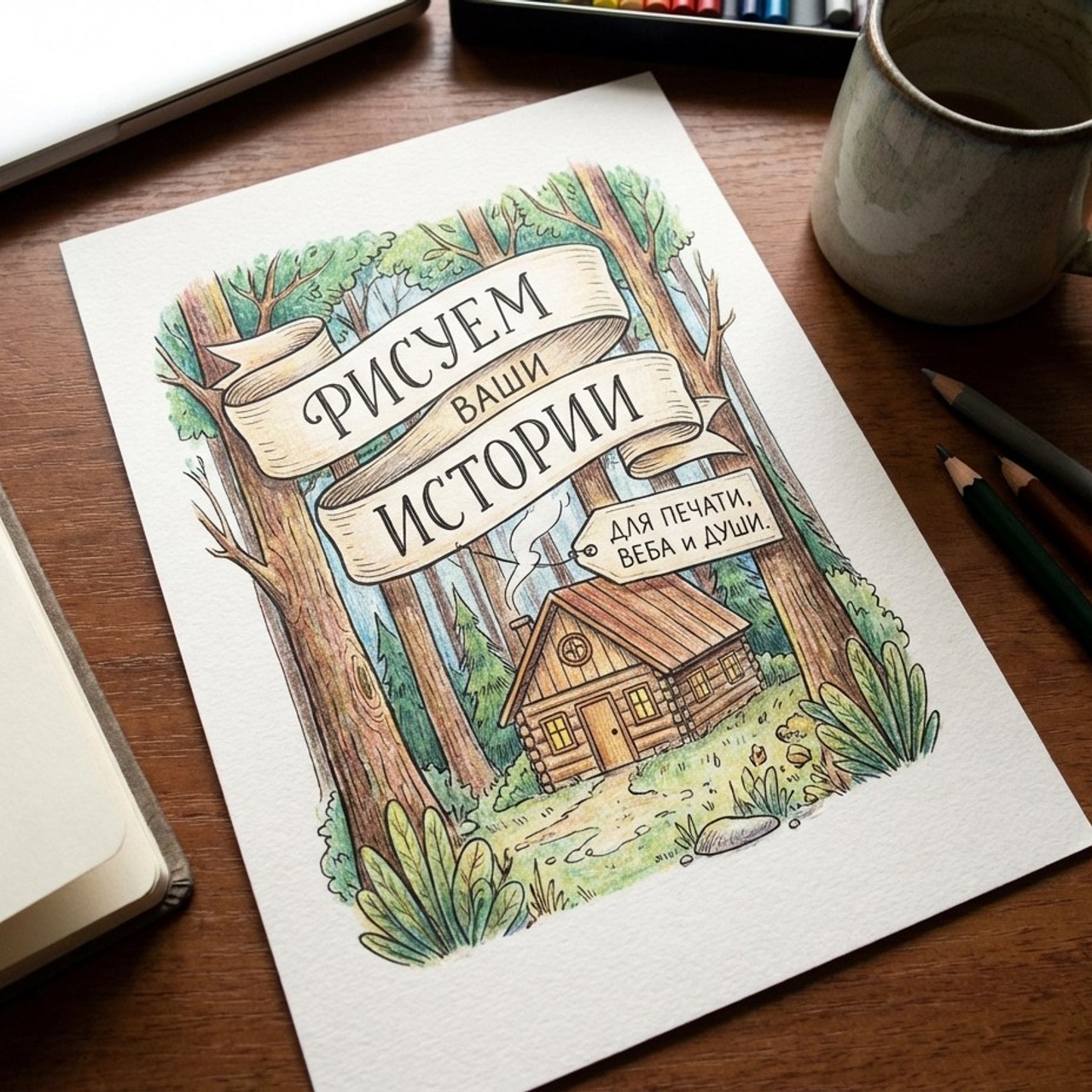 7.12 Индивидуальная иллюстрация. Фото + нейро — студия «POP-UP»