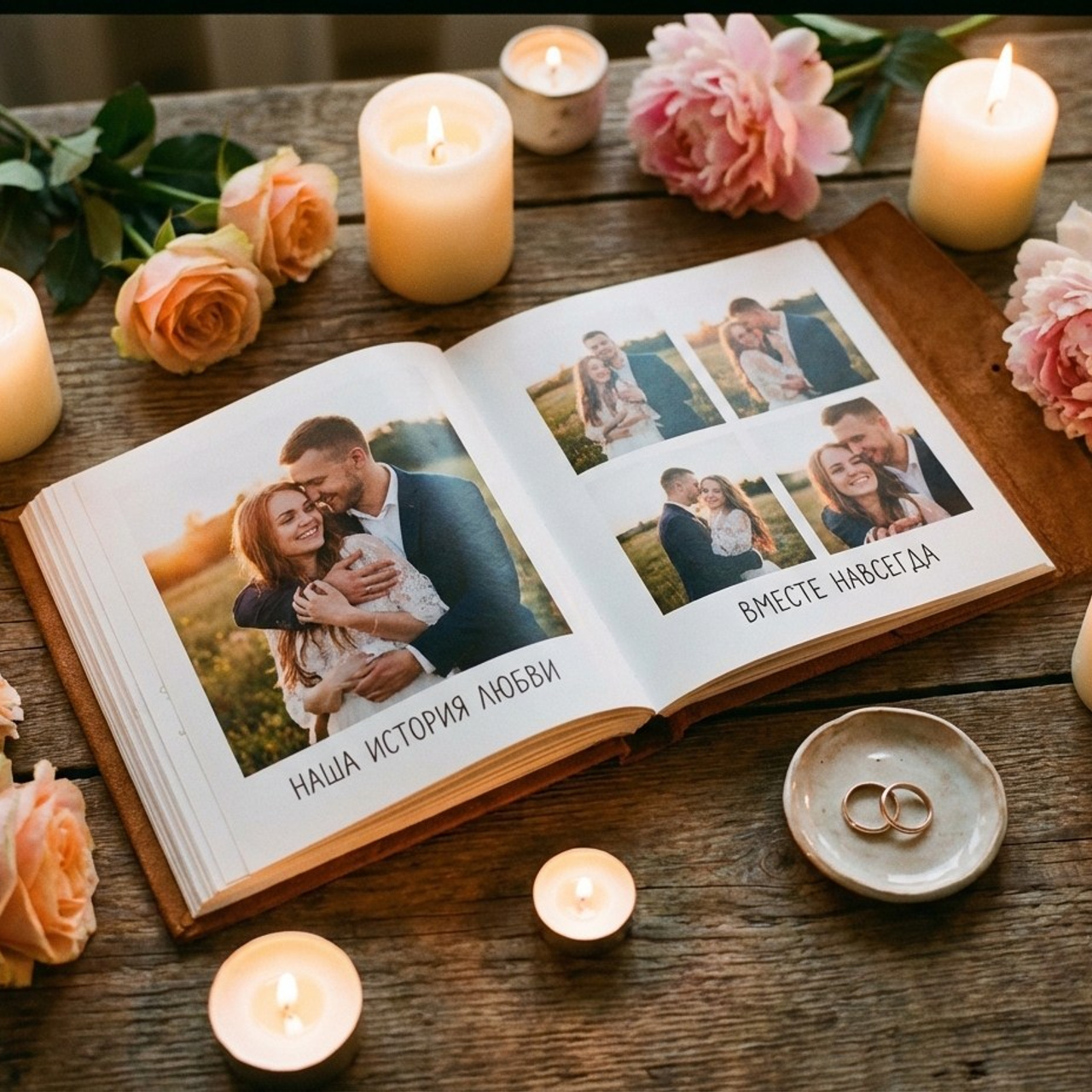 3.8 Книга / комикс / журнал на годовщину свадьбы. Фото + нейро — студия «POP-UP»