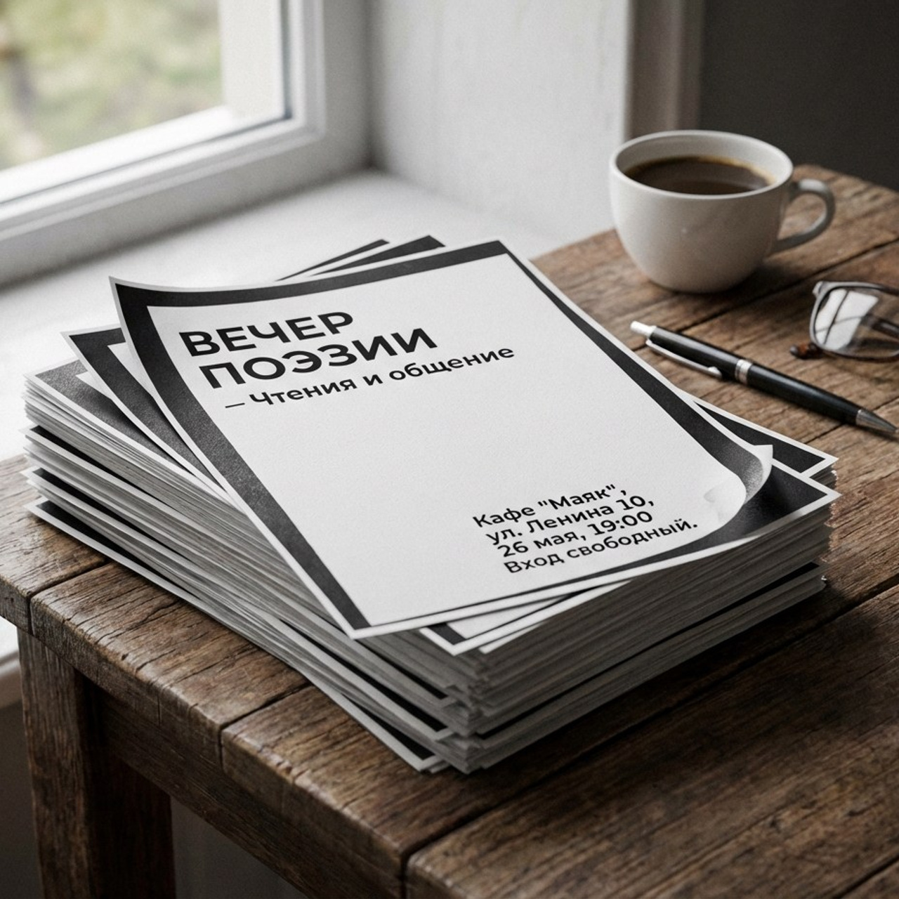 4.2 Чёрно-белая печать. Фото + нейро — студия «POP-UP»