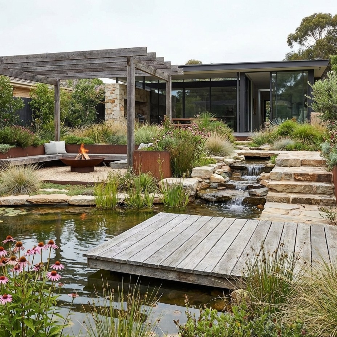 7.6 Концепция ландшафтного дизайна. Фото + нейро — студия «POP-UP»