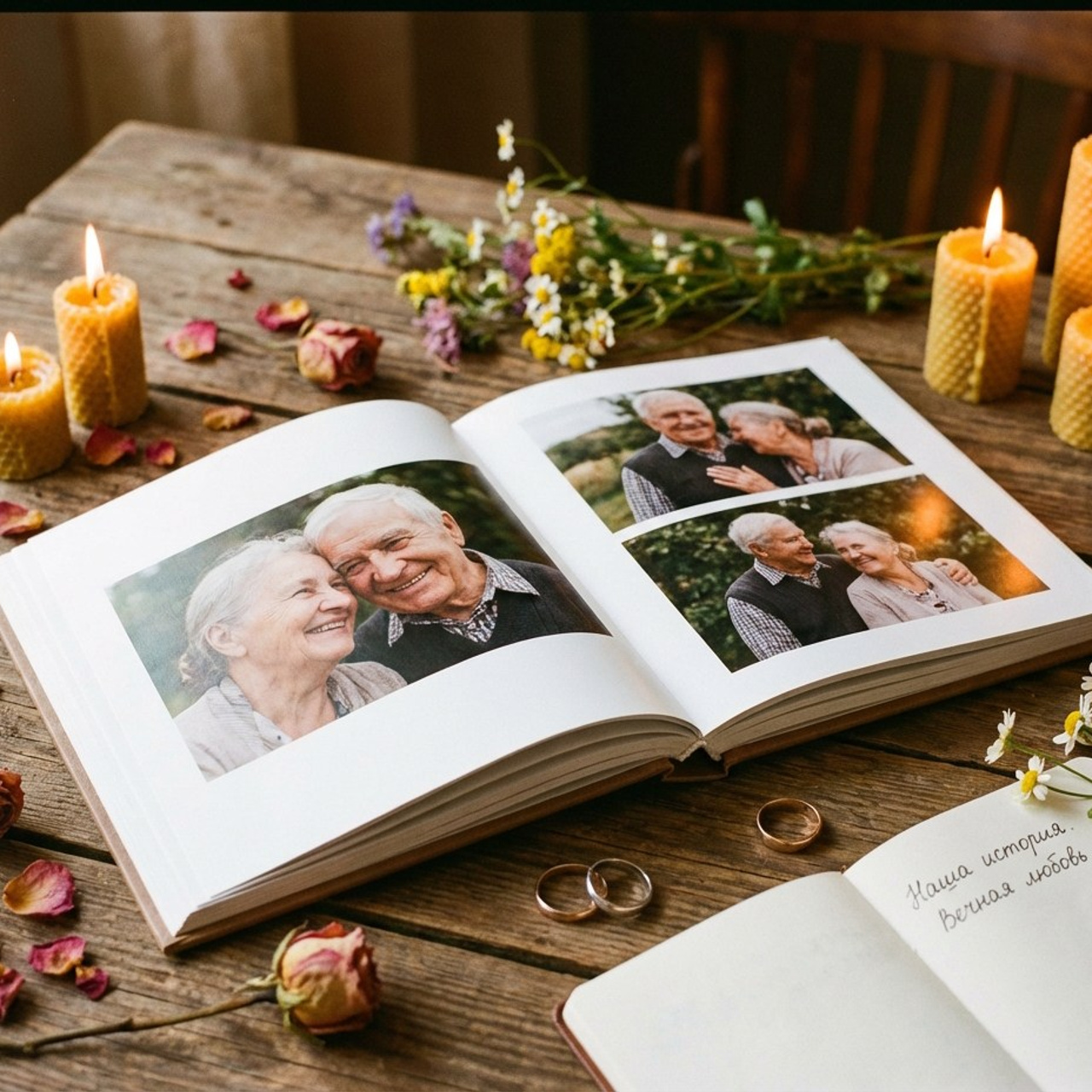 3.8 Книга / комикс / журнал на годовщину свадьбы. Фото + нейро — студия «POP-UP»
