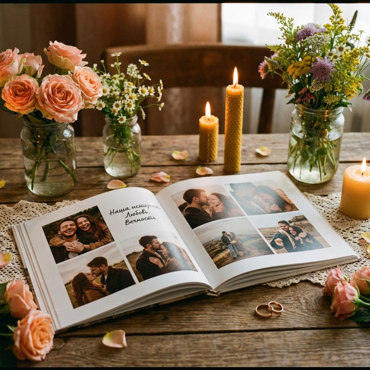 3.8 Книга / комикс / журнал на годовщину свадьбы. Фото + нейро — студия «POP-UP»