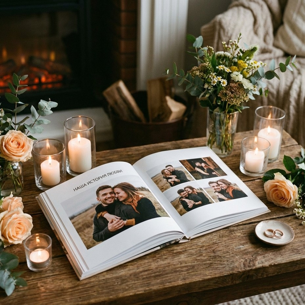 3.8 Книга / комикс / журнал на годовщину свадьбы. Фото + нейро — студия «POP-UP»