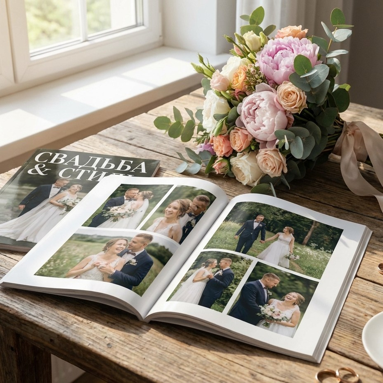 3.7 Книга / комикс / журнал о прошествии свадьбы. Фото + нейро — студия «POP-UP»