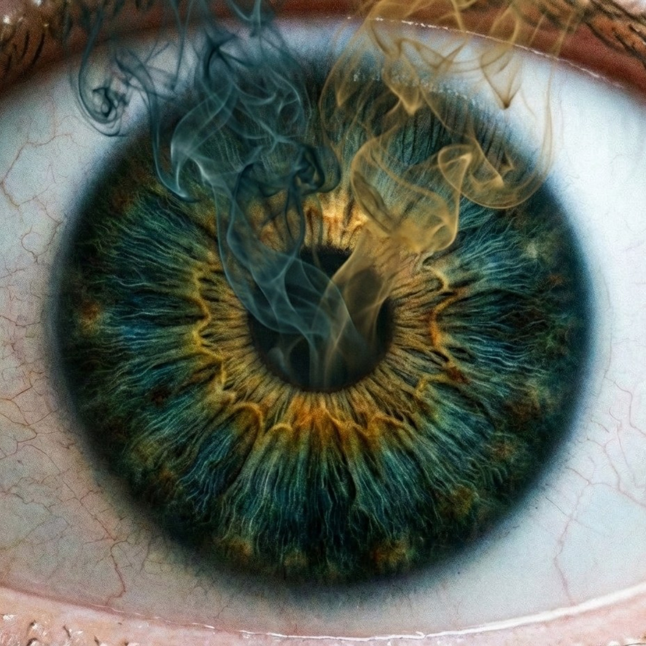 1.1 Фото радужки глаза. Фото + нейро — студия «POP-UP»