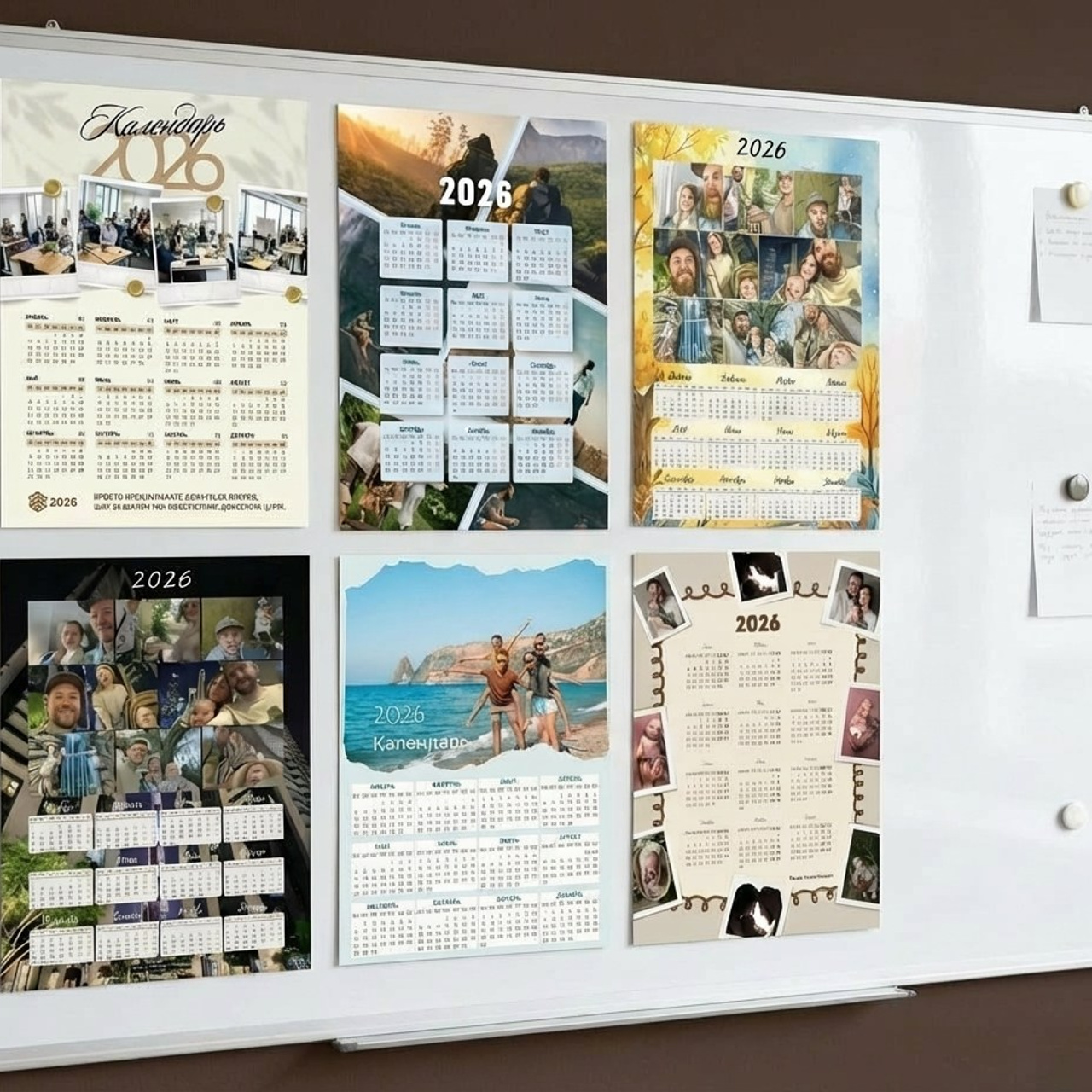 4.10 Календарь магнитный с фото / картинками. Фото + нейро — студия «POP-UP»