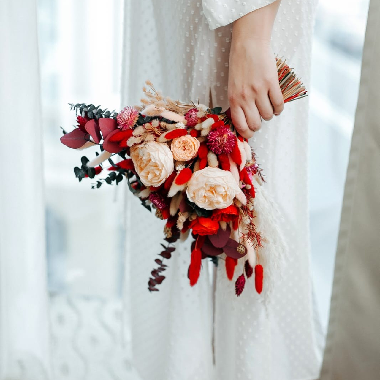 Букет невесты. Стабилизированные цветы Букеты Москва