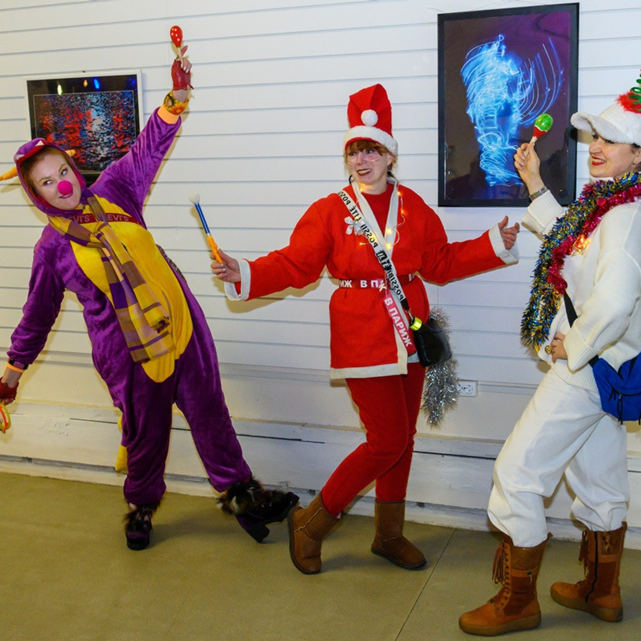 Люминографический карнавал новый год выставка маске-рад