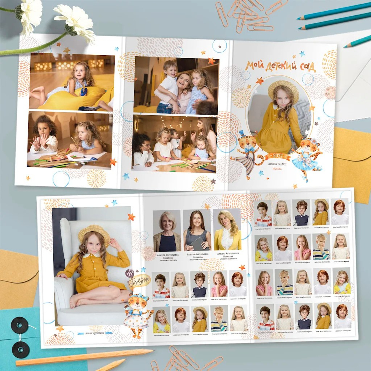 Образцы трюмо садик. Выпускные альбомы Искитим Бердск Новосибирск