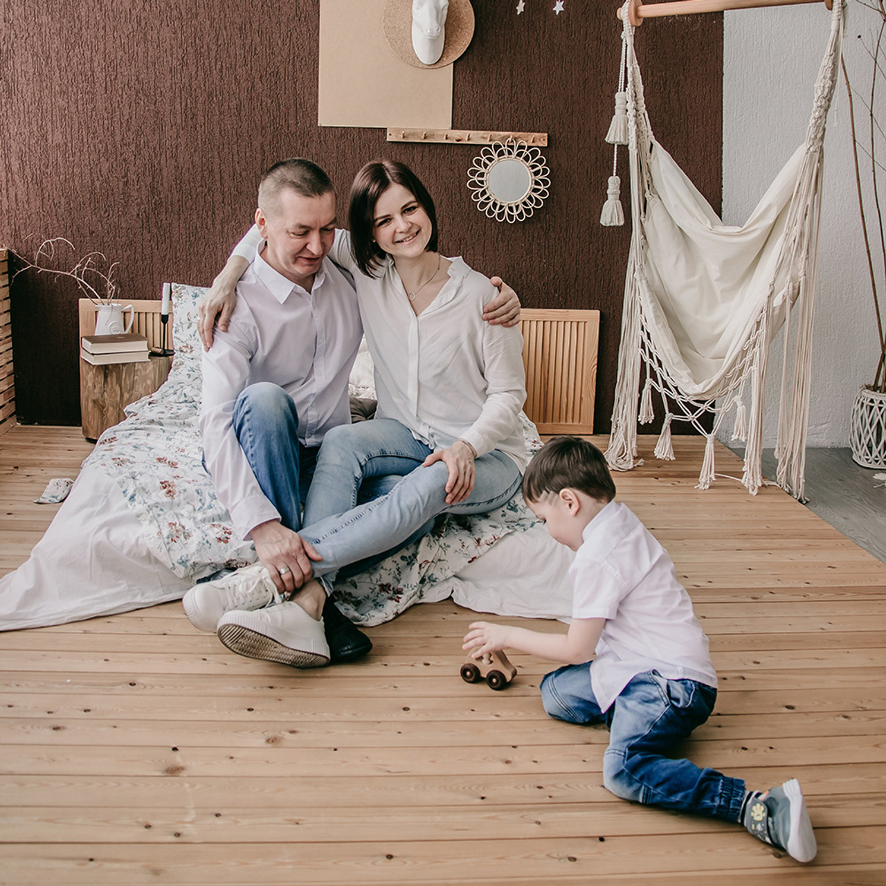 Ярослава, Евгений и их сын Енисей