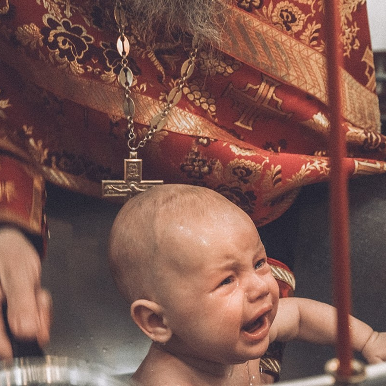 Крещение в храме святых апостолов Петра и Петра, Лужки, Истринский район