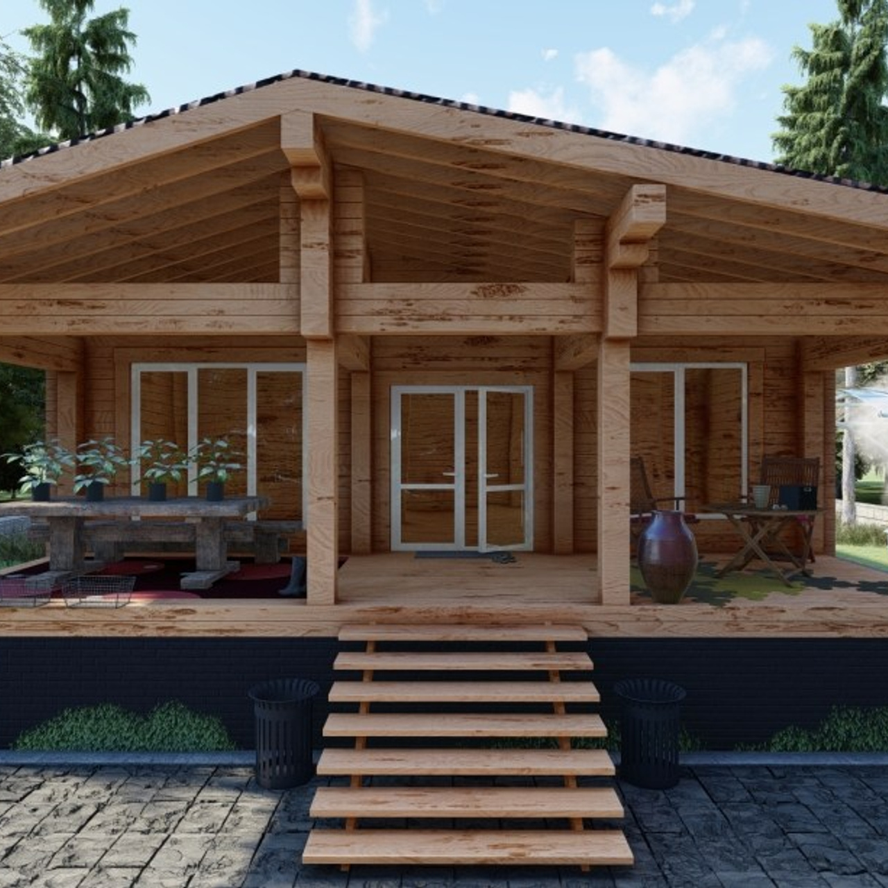 Дома под ключ. Уральский завод Профилированного бруса в Челябинске