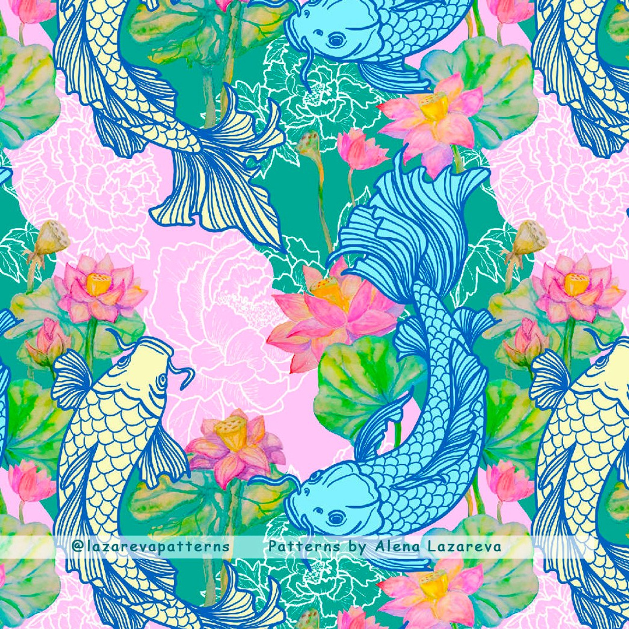 Surface Pattern Designer Alena Lazareva. Seamless patterns. Дизайнер Алена Лазарева. Alena Lazareva artist & pattern design