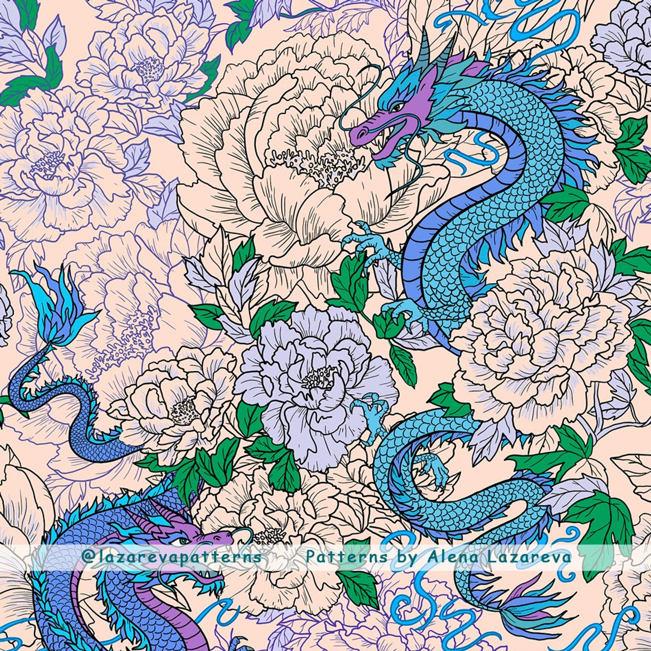 Surface Pattern Designer Alena Lazareva. Seamless patterns. Дизайнер Алена Лазарева. Alena Lazareva artist & pattern design