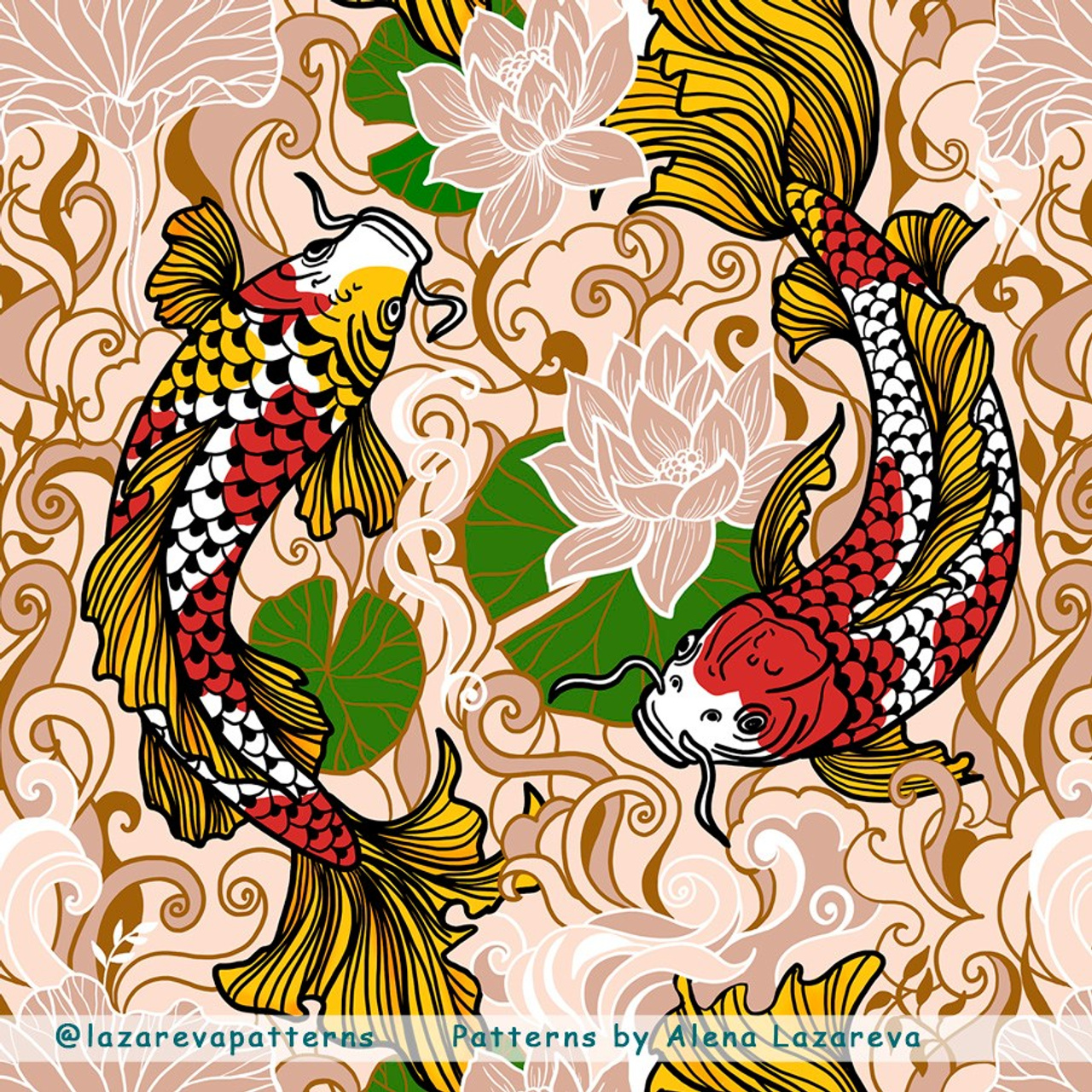 Surface Pattern Designer Alena Lazareva. Seamless patterns. Дизайнер Алена Лазарева. Alena Lazareva artist & pattern design