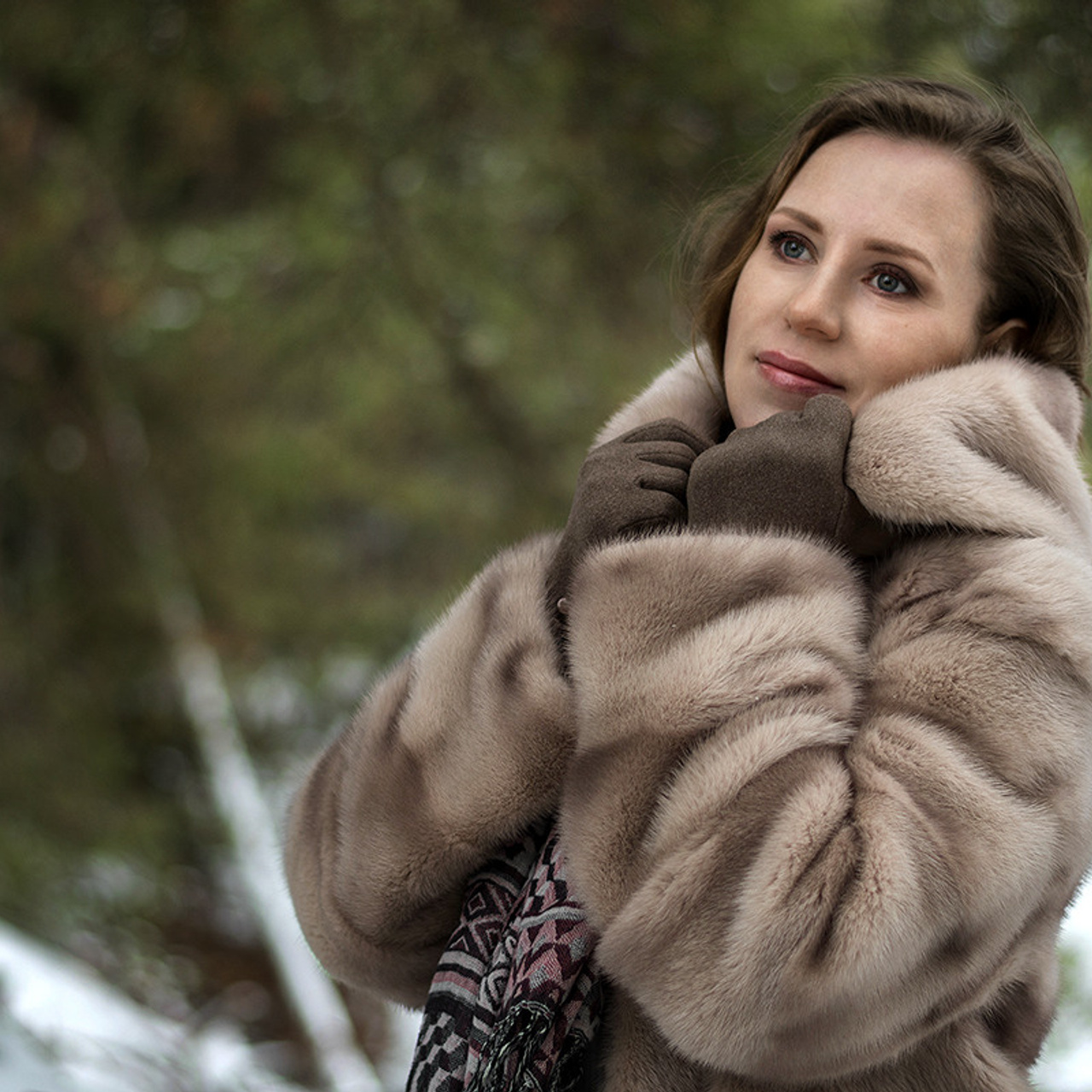 Анюта, зимние фотосессии