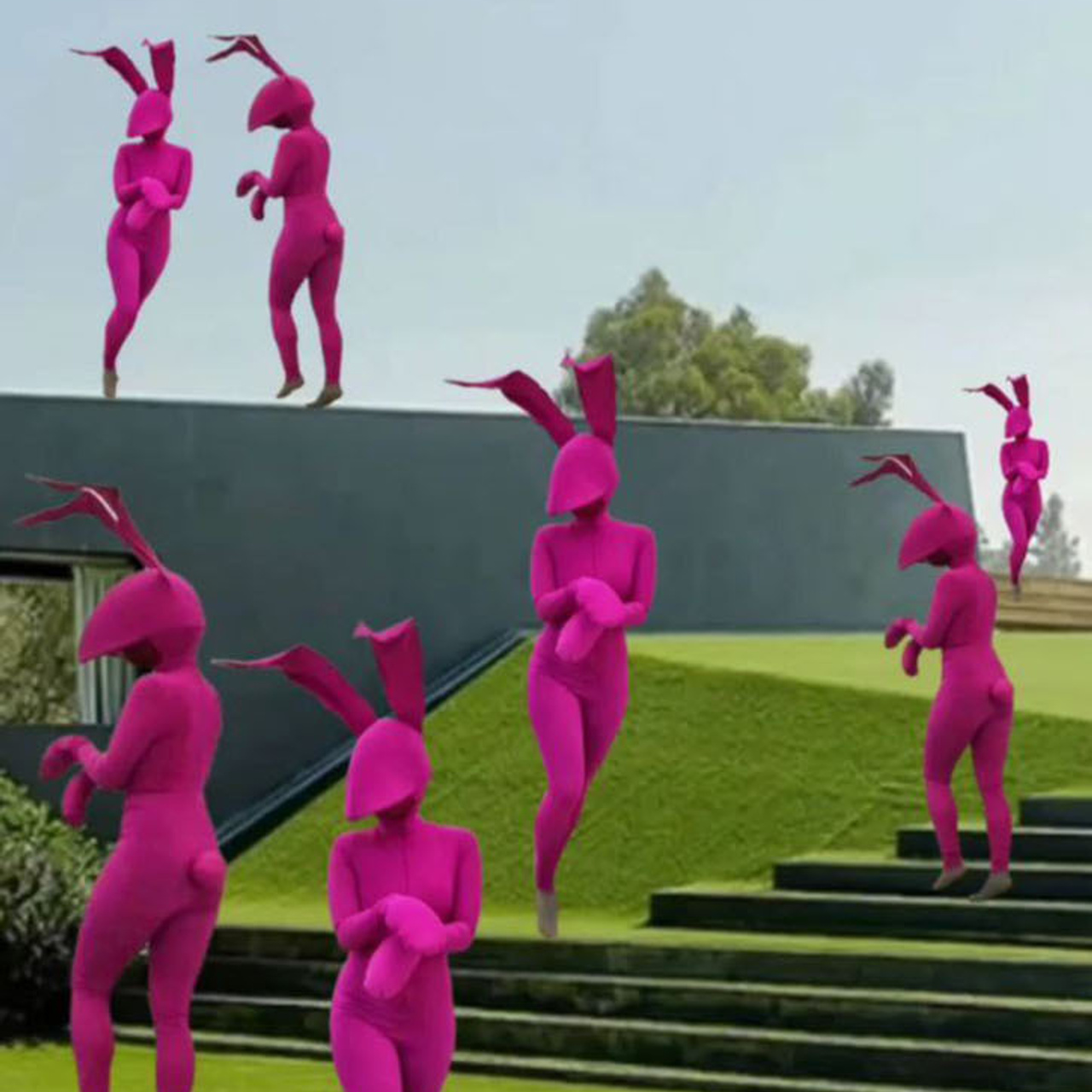 Персонаж белая Бабочка. Мимы и Ходулисты на встречу гостей. Москва