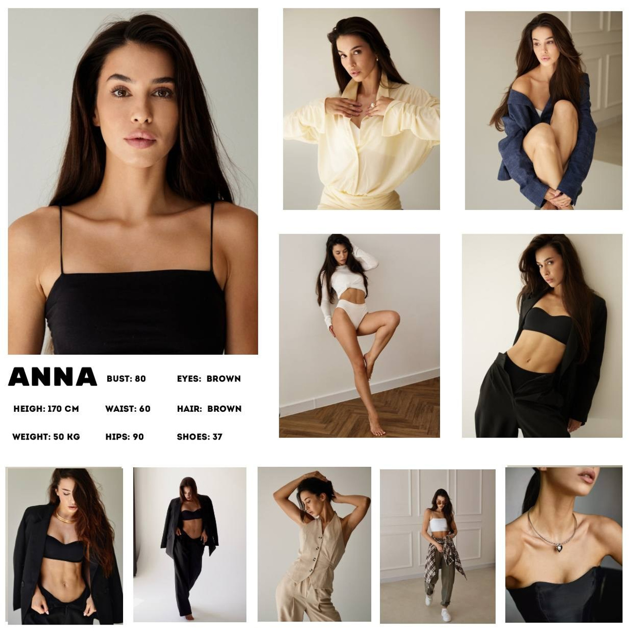 Анна ✨ Рост: 170 Размер: s Параметры: 80-60-90