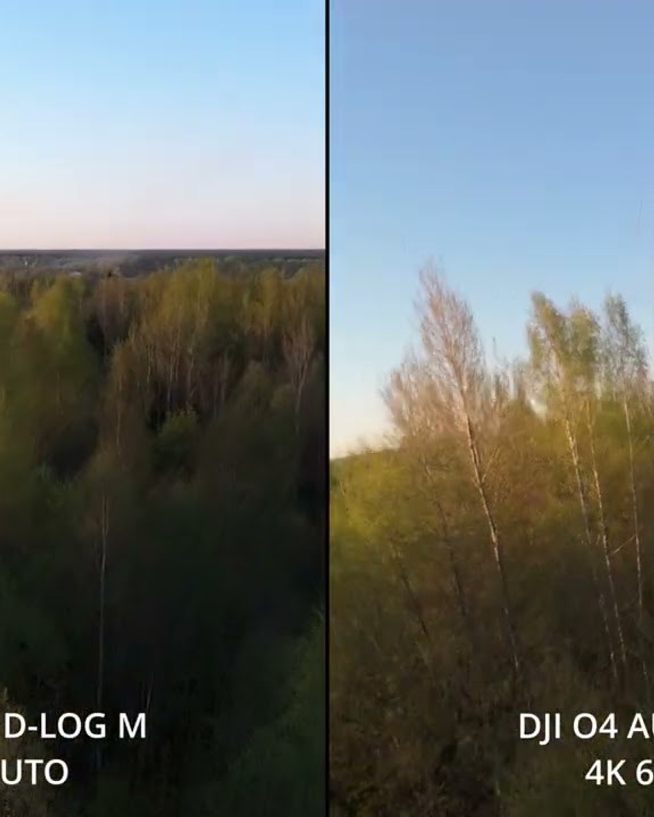 Пример и сравнение съёмки FPV и MAVIC