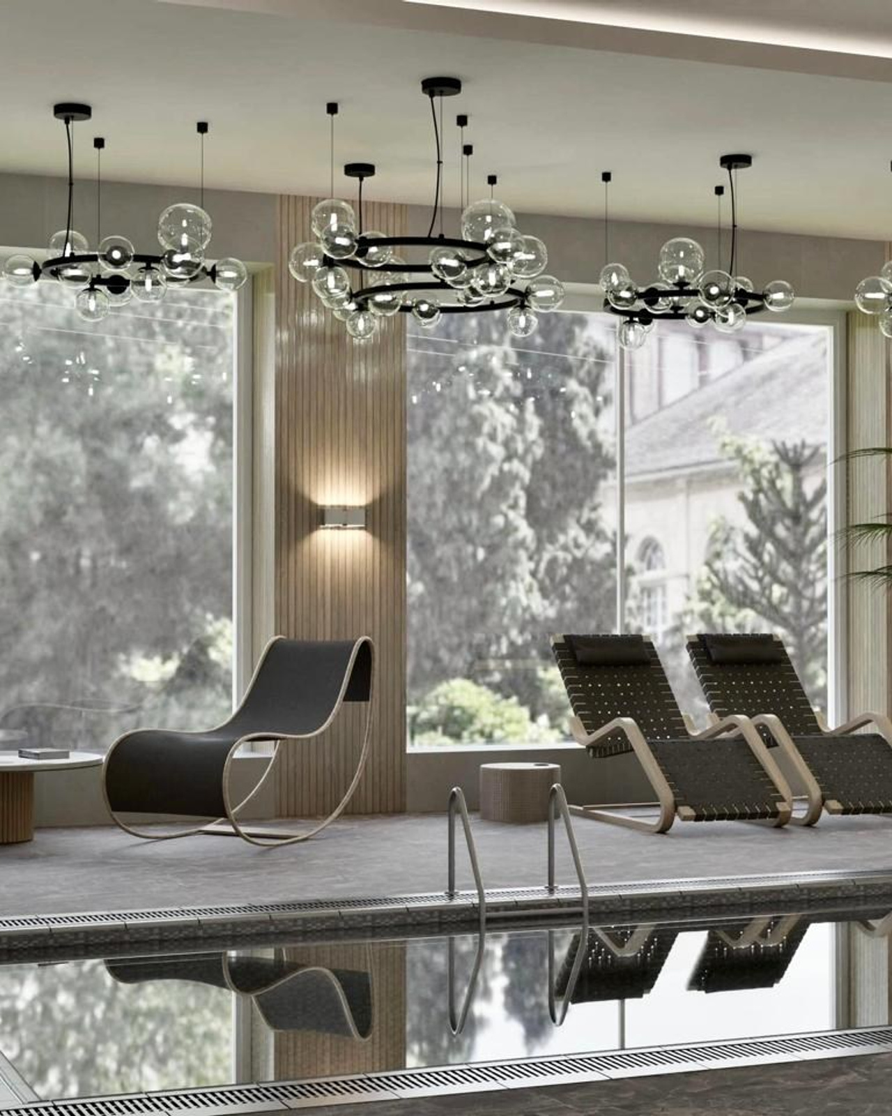 Бассейн в загородном доме — 240 м²