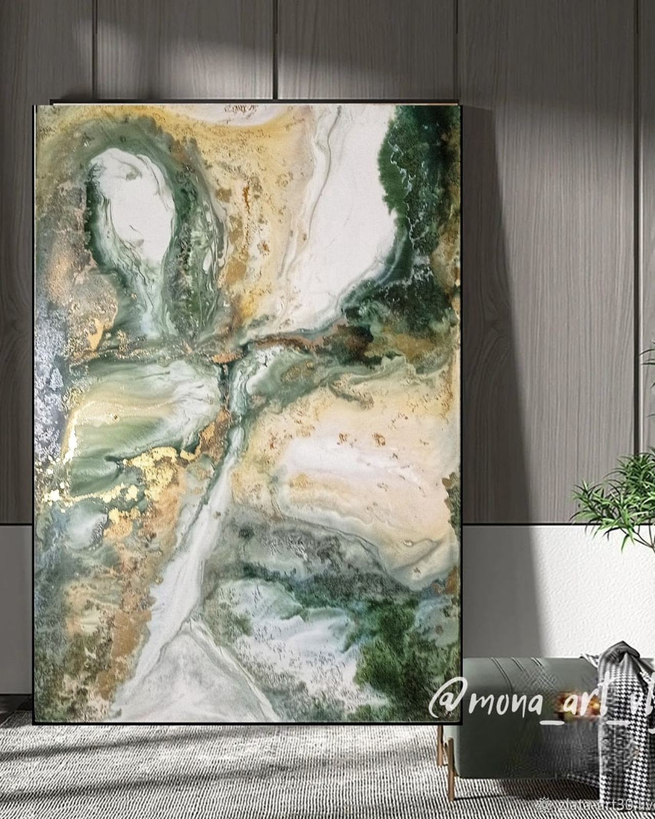 ЗЕЛЕНАЯ АБСТРАКЦИЯ 3 /Под заказ