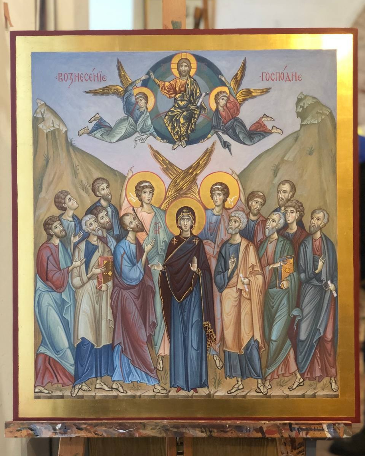 Икона «Вознесение Господне». Авт. С. Акотчик. Рук. А. Лавданский