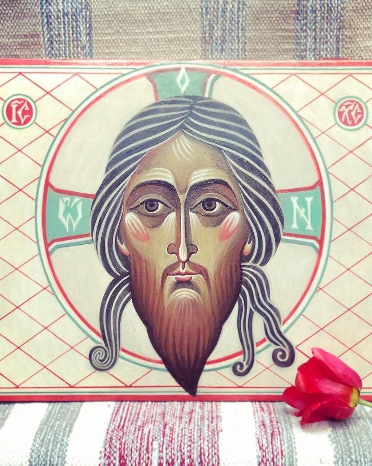 Икона Спас Нерукотворный. Авт. С. Акотчик.