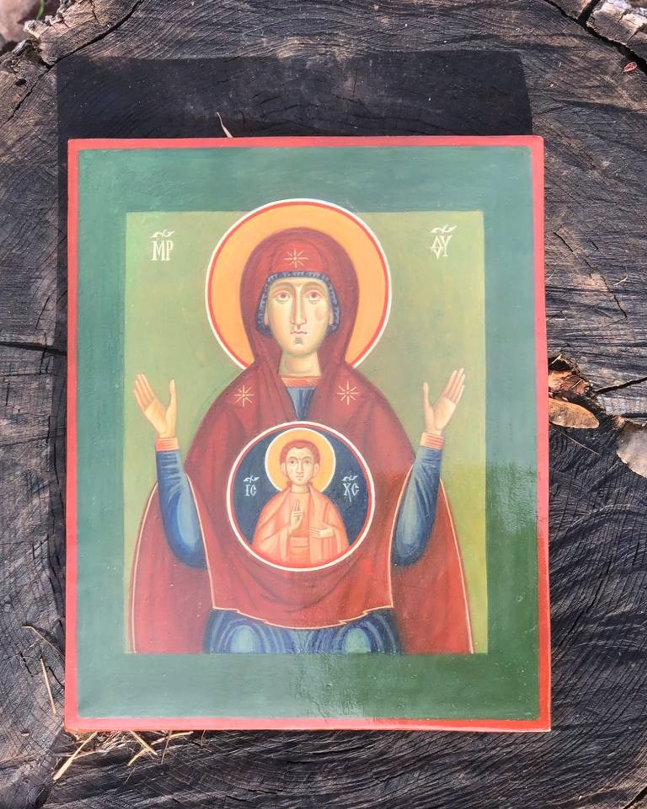 Икона Богоматери «Знамение». Авт. С. Акотчик.