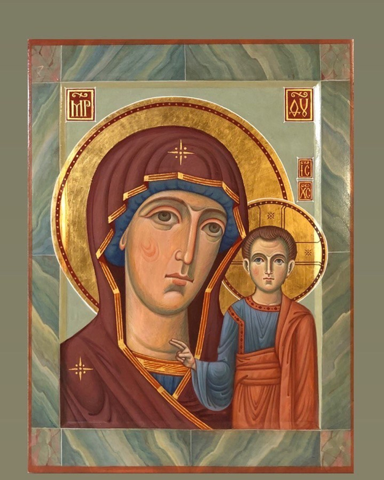 Икона Божией Матери Казанская. Авт. С. Акотчик.