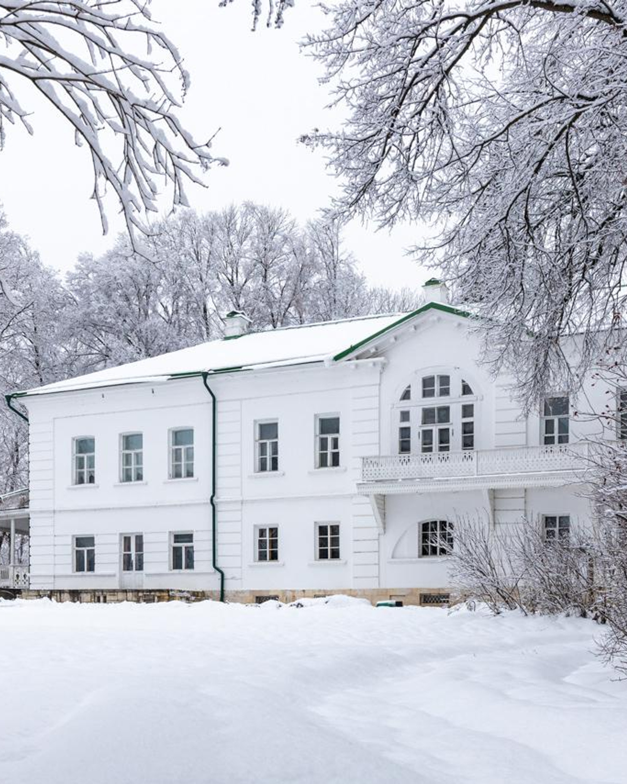 Усадьба Л.&nbsp;Н.&nbsp;Толстого «Ясная поляна» зимой.