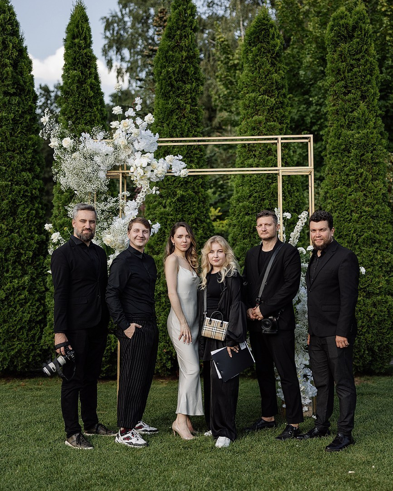 Съемка команды и декора для Екатерины