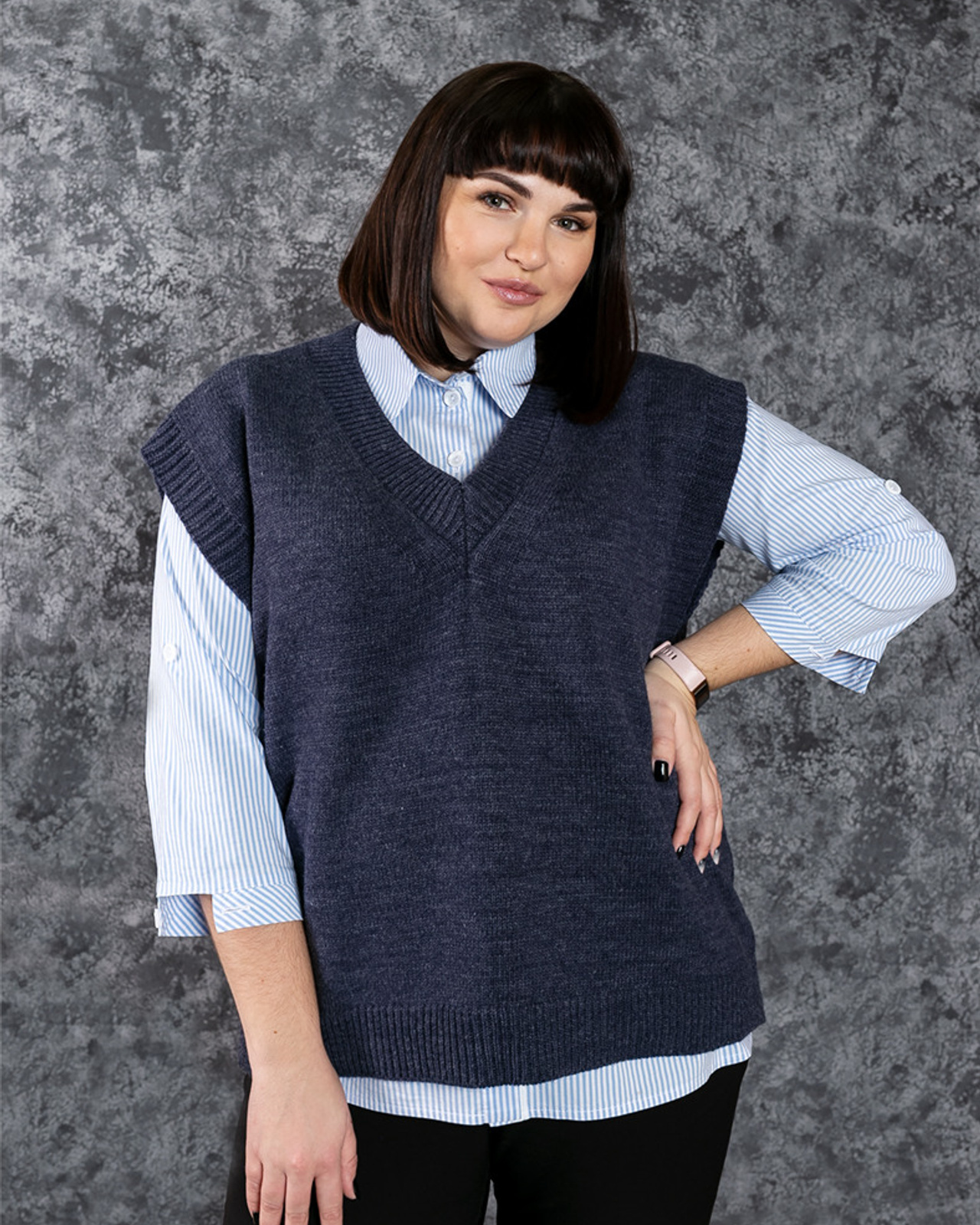 Одежда больших размеров для wildberries. Модель из&nbsp;нашей базы.