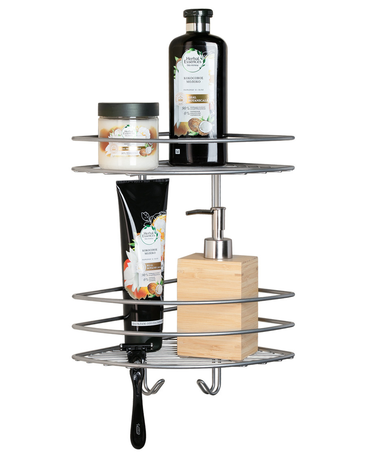 Полка навесная для ванной. Фотосъёмка для маркетплейсов на белом фоне